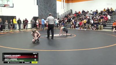 114 lbs Round 2 - Kinnick Haughey, Trojan Warrior Elite vs Jack Lansing, Springville Gold Medal Wrestli