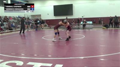 131 lbs Cons. Round 2 - Kendall Chapman, Mt. San Antonio College vs Berenice Chihuahua, Mt. San Antonio College