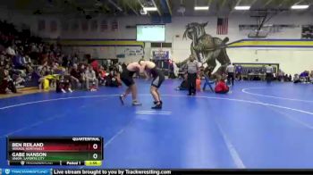 285 lbs Quarterfinal - Ben Reiland, Waukee Northwest vs Gabe Hanson, Union, LaPorte City