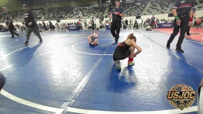 57 lbs 2nd Place - Harper Atkinson, Honey Badgers Wrestling Club vs Azayla Mitchell, Prime Wrestling