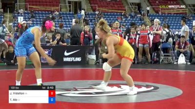 132 lbs Quarterfinal - Julia Vidallon, Virginia vs Teniya Alo, Hawaii