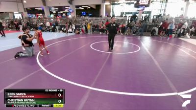 58 lbs Semifinal - Christian Huynh, Warrior Trained Wrestling vs King Garza, Texas Wrestling Academy