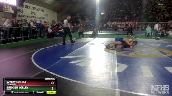 2A 182 lbs Semifinal - Wyatt Moura, Tri-Valley vs Bridger Jolley, Firth