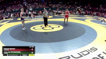 D3-285 lbs Quarterfinal - Isaiah Brady, Carlisle vs Dallas McCracken, United