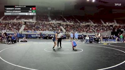 107-D2 Semifinal - Khyla Lipumano, Yuma Catholic High School vs Serenity Adams, Mesquite High School