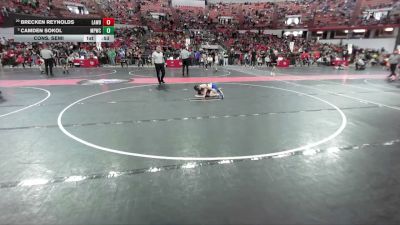 72 lbs Cons. Semi - Camden Sokol, Mineral Point Wrestling Club vs Brecken Reynolds, Prairie Wrestling