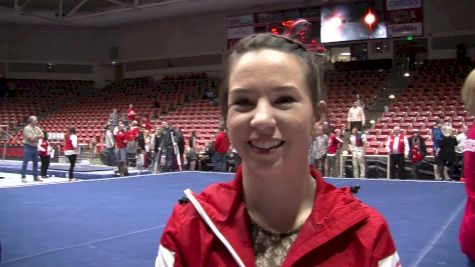 Virginia Brownsell On AMAZING 9.95 Floor Routine & Being On Fire To Beat Michigan At Home