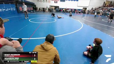 39-40 lbs Round 3 - Woodrow King, Casper Wrestling Club vs Wyatt Peterson, Cowboy Kids WC