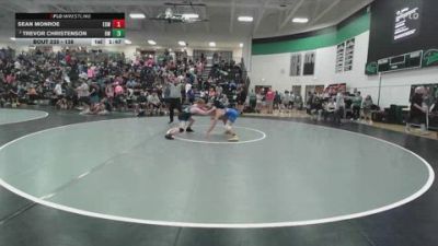 138 lbs Champ. Round 2 - Sean Monroe, Edwardsville vs Trevor Christenson, Bobcat Wrestling