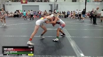92 lbs Round 1 (6 Team) - Sam Adams, Terps Xtreme MS vs Tyler Verceles, Rebellion