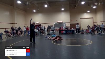 120 lbs Cons 16 #1 - Jocelynn Mendoza, Gilroy High School Wrestling vs Madeline Mench, Arizona Girls Wrestling