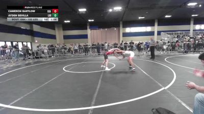 102 lbs Semifinal - Cameron Bartlow, USA Gold vs Ayden Sevilla, Live Training