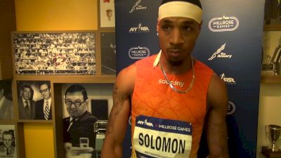 Duane Solomon on why he doesn't run indoors