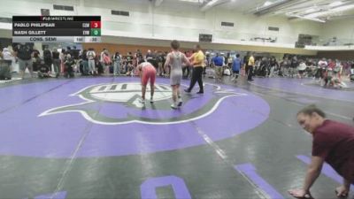 113 lbs Cons. Semi - Nash Gillett, EVWC vs Pablo Philipbar, Cleveland Storm Wrestling