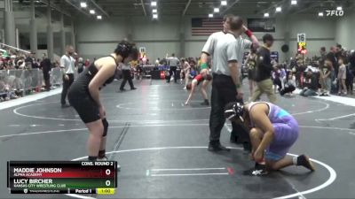 185 lbs Cons. Round 2 - Lucy Bircher, Kansas City Wrestling Club vs Maddie Johnson, Alpha Academy