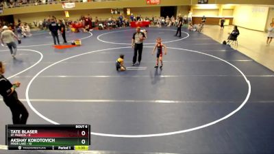 56 lbs Semis & 1st Wrestleback (8 Team) - Tate Blaser, St. Francis vs Akshay Kokotovich, Prior Lake