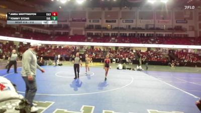 110 lbs 3rd Place Match - Tommy Stone, Eagle vs Amea Whittington, Caldwell
