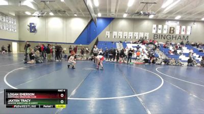 92 lbs 3rd Place Match - Jaxten Tracy, Aviator Wrestling Academy vs Logan Emerson, Northside Wrestling Club