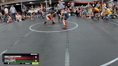 68 lbs Semis (4 Team) - Gino Pontoriero, Elite Squeeze vs Eyan Perez, Mat Warriors