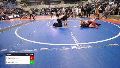 80 lbs Quarterfinal - Skyler Weathers, Hinton Takedown Club vs Logan Whited, Perry Wrestling Academy