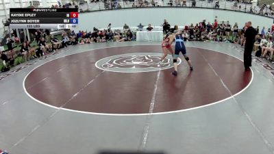 120 lbs Kaydie Epley, Indiana vs Jozlynn Boyer, North Dakota Blue