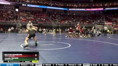 1A-138 lbs Cons. Round 2 - Kanen Decker, Wapsie Valley vs Keyton Remsburg, South Hamilton