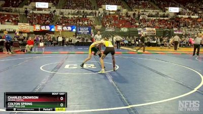 AA - 103 lbs Cons. Round 2 - Charles Crowson, Helena Capital vs Colton Spring, Great Falls CMR