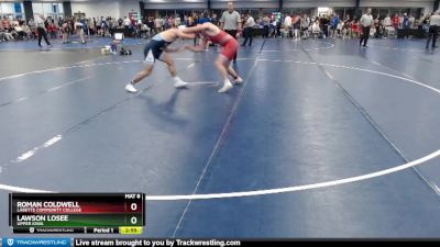 Elite 174 lbs Champ. Round 2 - Lawson Losee, Upper Iowa vs Roman Coldwell, Labette Community College