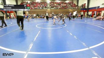 106 lbs Semifinal - Tyler Howell, Bixby JH Boys vs EJ Turner, Tulsa Union