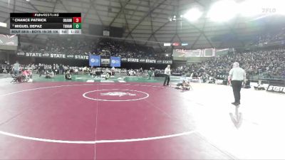 Boys 1B/2B 106 1st Place Match - Chance Patrick, Okanogan vs Miguel Depaz, Tonasket