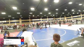 50 lbs Rr Rnd 3 - Kaine Breen, Thorobred/CTWC vs Leeland Jacobson, Bridge Creek Youth Wrestling