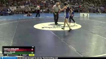 110 lbs Champ. Round 1 - Shayla DeBlaere, West Fargo Sheyenne vs Bella Miller, South Border