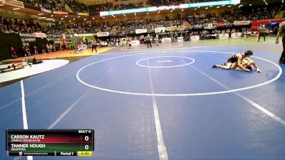 103 lbs Cons. Round 1 - Tanner Hough, Soldotna vs Carson Kautz, Juneau-Douglas HS