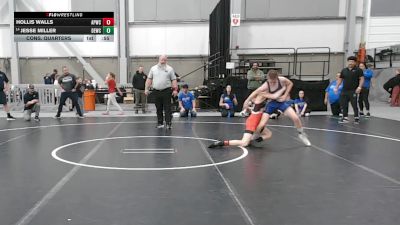 96 lbs Cons. Quarters - Hollis Walls, All-Phase Wrestling Club vs Jesse Miller, Damaged Ear Wrestling Club