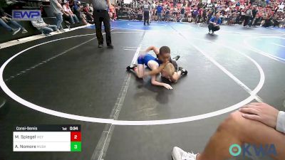 61 lbs Consolation - Mavrick Spiegel, Victory Grappling Club vs Aaden Nomore, Muskogee Rougher Youth Wrestling