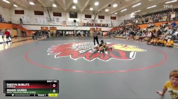 97-98 lbs Round 2 - Riggin Harris, Rocky Mountain Middle School vs Paesyn Bublitz, Sheridan