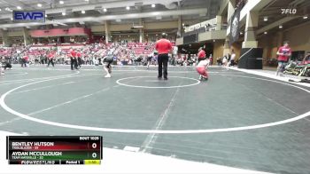 120 lbs Cons. Round 1 - Bentley Hutson, Trailblazer vs Aydan McCullough, Team Haysville