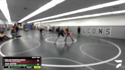 120 lbs Champ. Round 1 - Ivan Gopar, Santa Monica High School Wrest vs Nolan Montelongo, Norte Vista High School