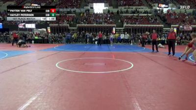 109 lbs 1st Place Match - Hayley Petersen, Mountain Man vs Payten Van Pelt, Team Champs