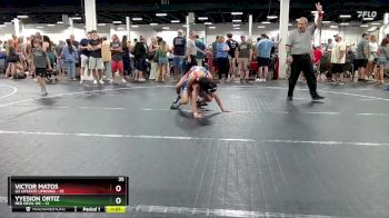 120 lbs Round 1 (6 Team) - Victor Matos, U2 Upstate Uprising vs Yyesion Ortiz, Red Devil WC