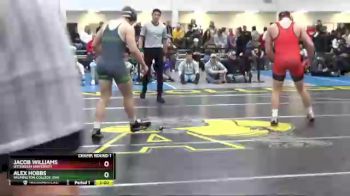 174 lbs Champ. Round 1 - Alex Hobbs, Wilmington College (oh) vs Jacob Williams, Otterbein University