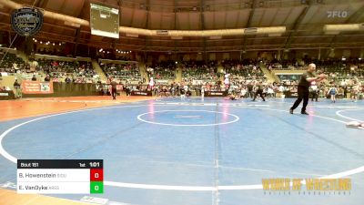 85 lbs Semifinal - Ben Howenstein, Siouxland Wrestling Academy vs Ethan VanDyke, Ares Wrestling Club