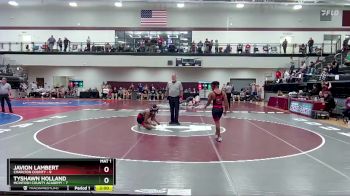 126 lbs Quarters & 1st Wb (16 Team) - Javion Lambert, Charlton County vs Tyshawn Holland, McIntosh County Academy