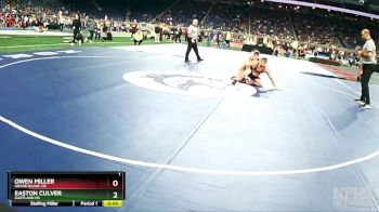 D1-138 lbs 3rd Place Match - Easton Culver, Hartland HS vs Owen Miller, Grand Blanc HS