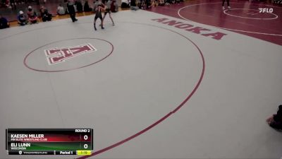 92 lbs Round 2 - Eli Lunn, Wisconsin vs Kaesen Miller, MN Elite Wrestling Club