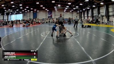 60 lbs Rd# 8- 12:30pm Saturday Final Pool - Jack Koenig, Maryland GOLD vs Darek Diaz, Untouchables