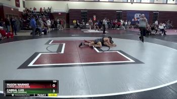 150 lbs Round 3 - Mason Warnke, Clarion-Goldfield-Dows vs Cabral Luis, Tinley Park (Andrew)