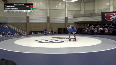 132 lbs Cons. Quarters - Carter Hill, Team Donahoe Wrestling Club vs Lexton Ketchum