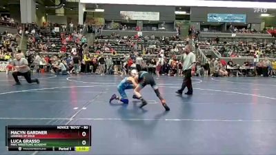 80 lbs Cons. Round 3 - Luca Grasso, MWC Wrestling Academy vs Macyn Gardner, Legends Of Gold