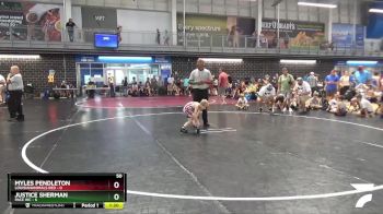 50 lbs Round 8 (10 Team) - Myles Pendleton, Louisiananimals Red vs Justice Sherman, Pace WC